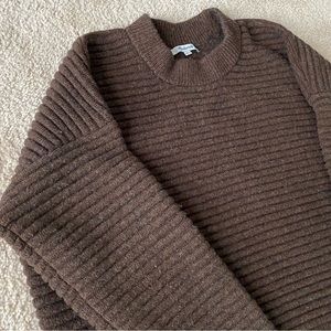 Madewell Ribbed Brown Sweater Women’s XL